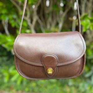 Auth Vintage Coach 9954 Mahogany Brown Prairie Crossbody Bag